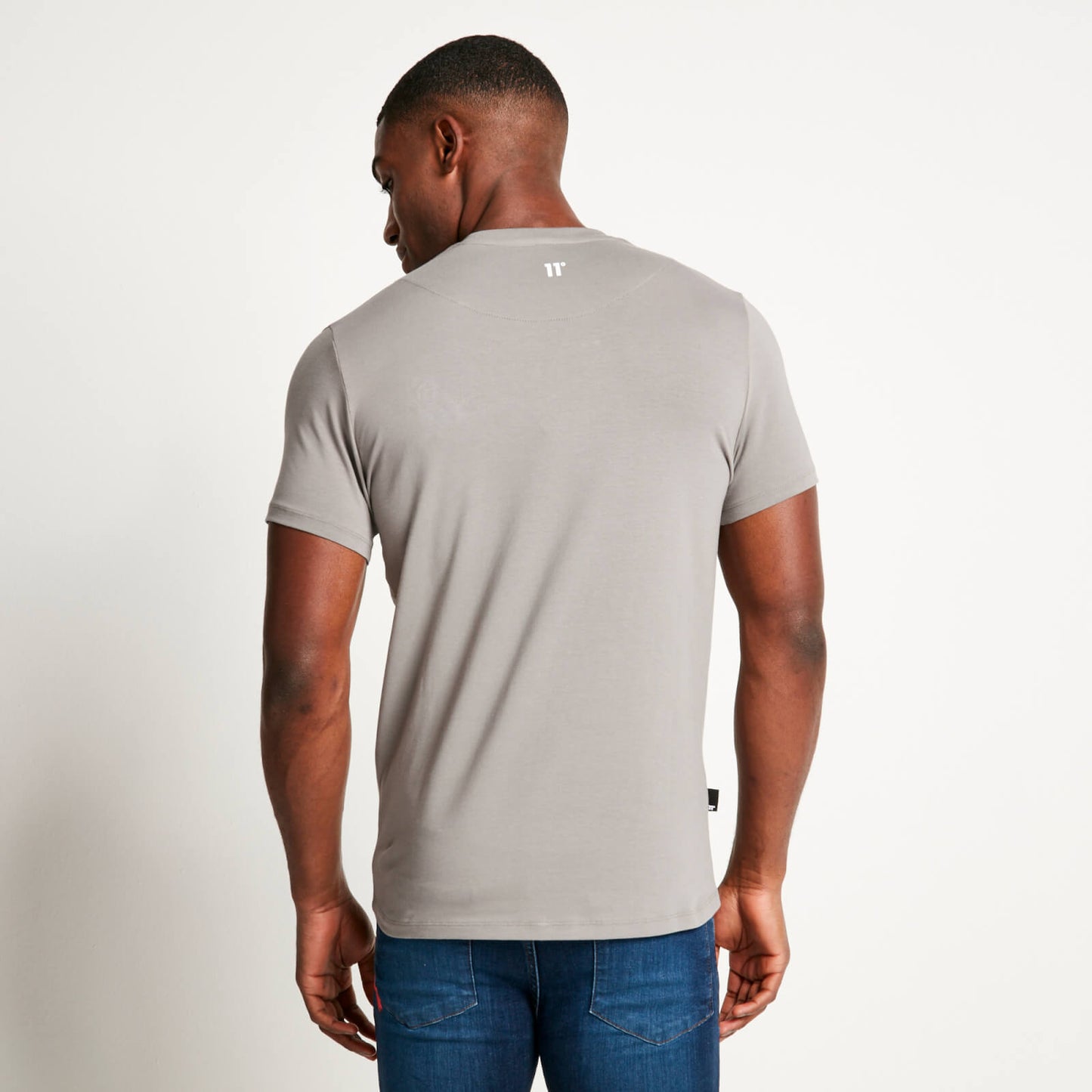 Gradient Piping Short Sleeve T-Shirt – Shadow Grey