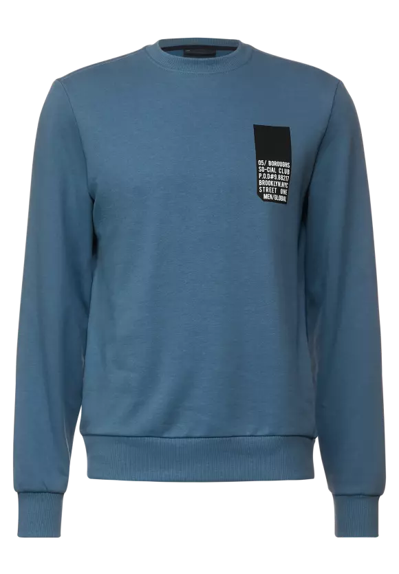 Street One Blue Crewneck Sweatshirt