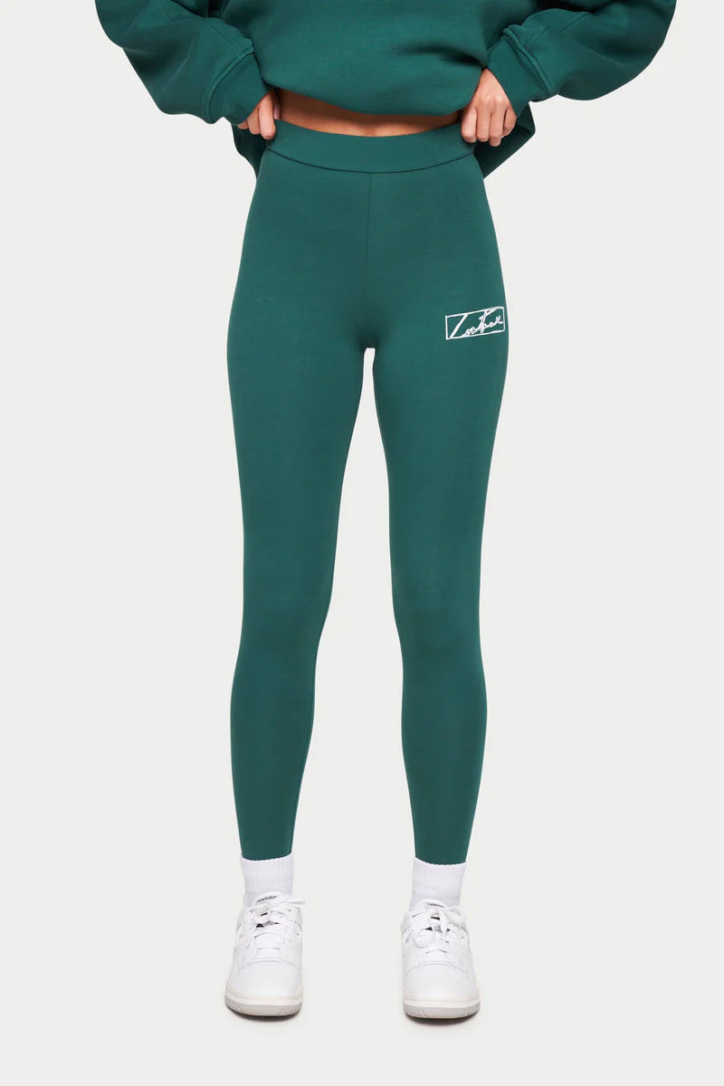 Couture Forest Green Fitted Leggings