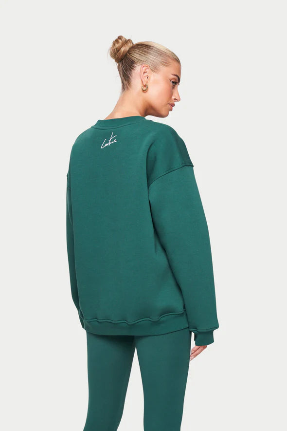Couture Forest Green Crew Sweat Shirt