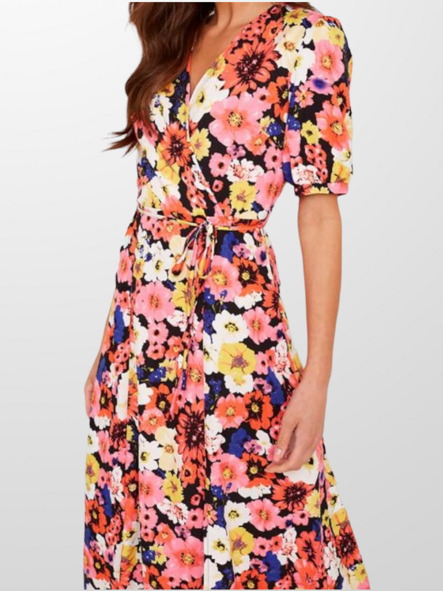 Midi Floral Print Dress