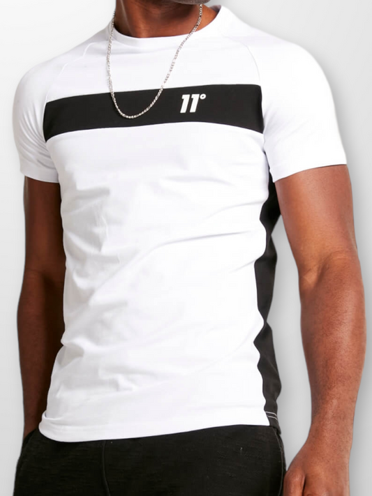 11 Degrees cut and sew muscle fit T-Shirt
