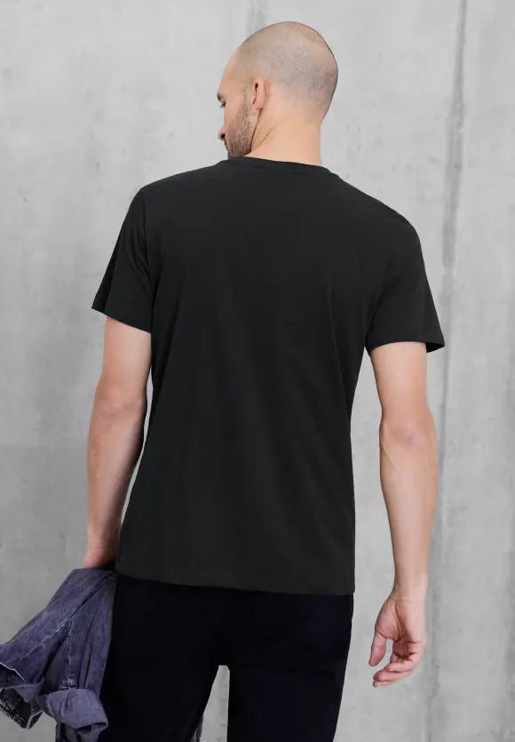 Street One T-shirt with a print - black