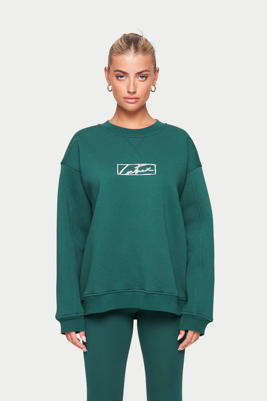 Couture Forest Green Crew Sweat Shirt