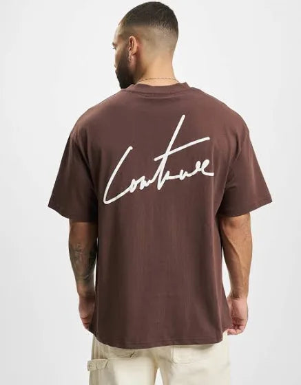The Couture Club - puff print signature relaxed T-Shirt